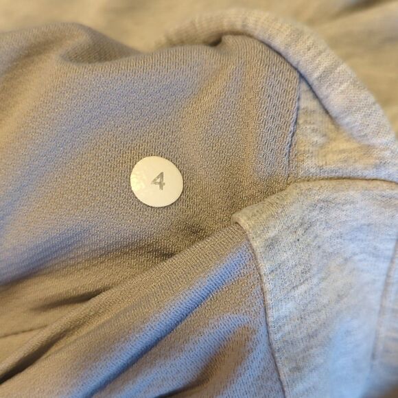Lululemon Split Pullover Hoodie Sweatshirt Womens 4 Heathered Gray Active - Picture 5 of 7